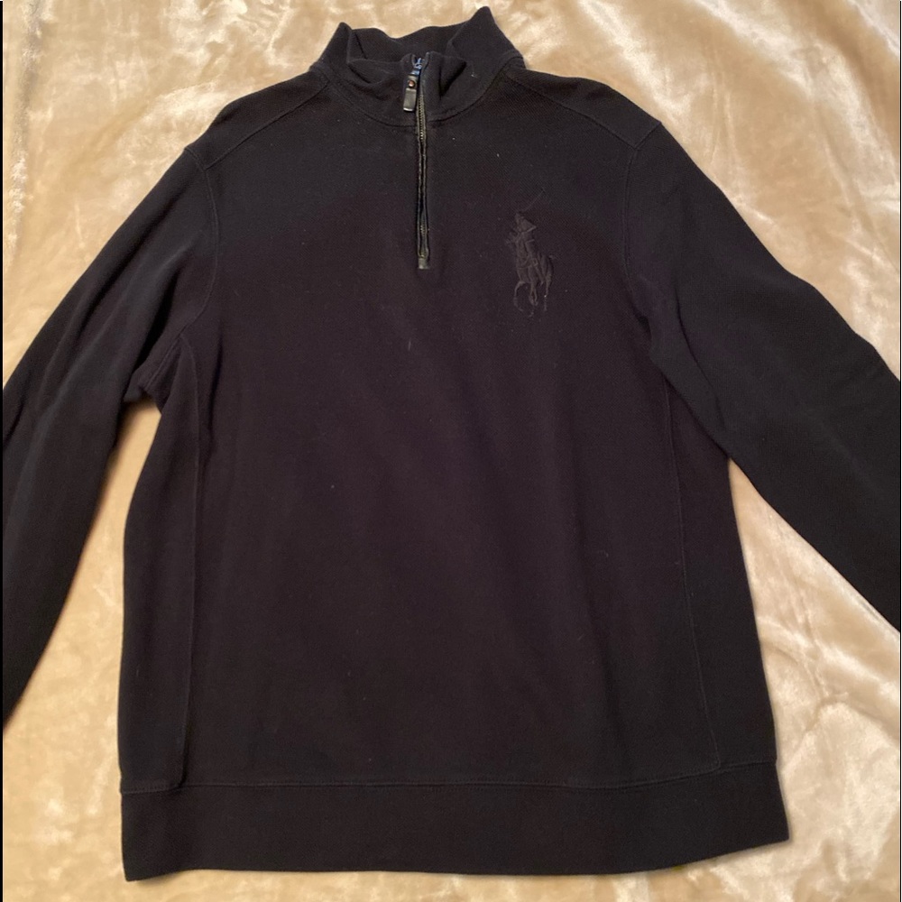 RALPH LAUREN QUARTER ZIP SWEATER